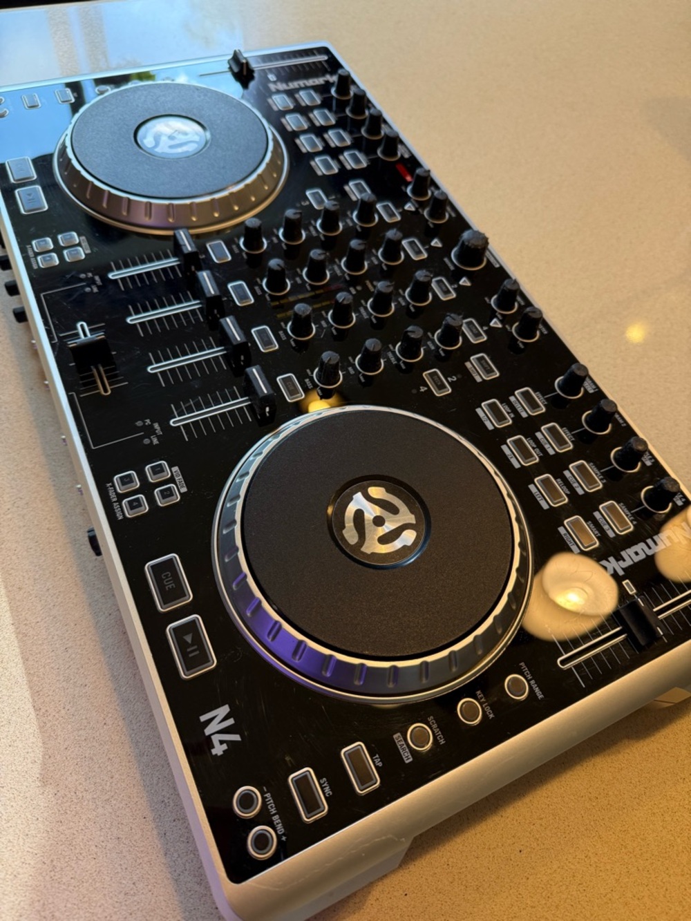 N4 Black DJ Controller - 2-Deck USB MIDI Mixer